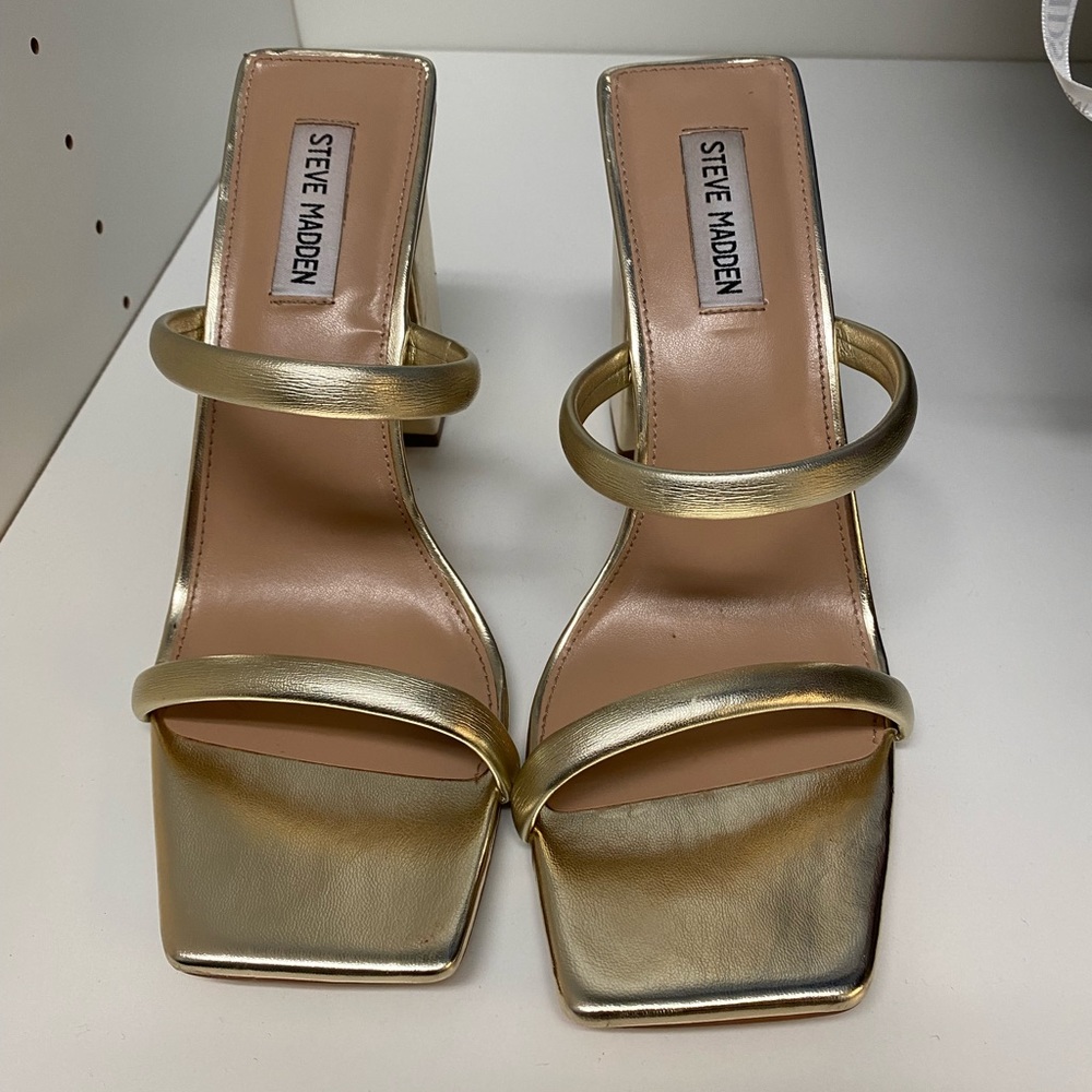 Steve Madden Blake shoe size 10 Gold - Picture 6 of 11